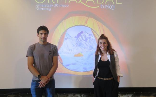 Andoni Ormazabal eta Maialen Fidalgo, aurkezpen ekitaldian.