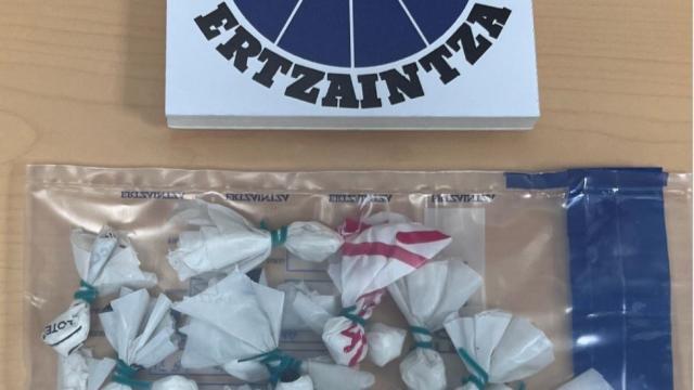 En imagen la droga incautada este fin de semana en el control efectuado en Ugao-Miraballes