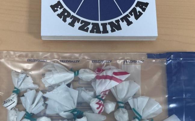 En imagen la droga incautada este fin de semana en el control efectuado en Ugao-Miraballes