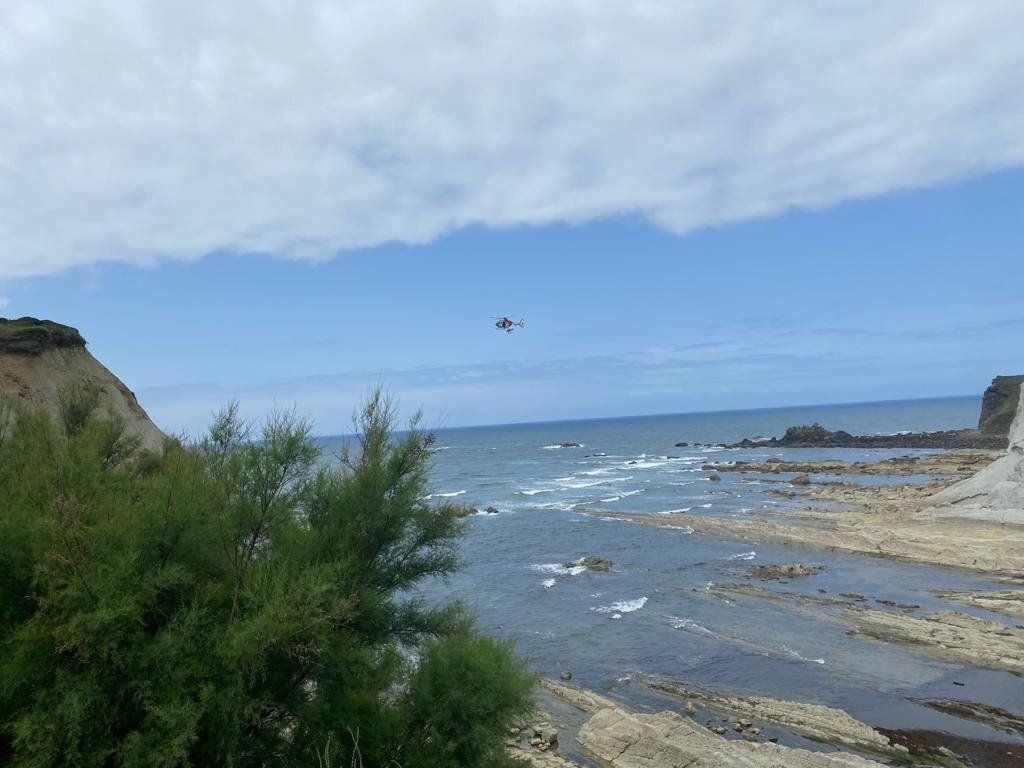 Vistas de la playa de Meñakoz.