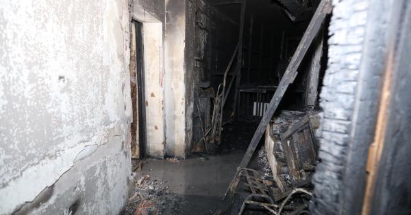 Interior del Planetario de Pamplona afectado por el incendio