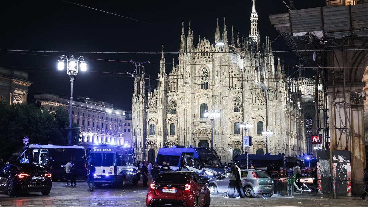 Protestas en Italia. Imagen de Milán.