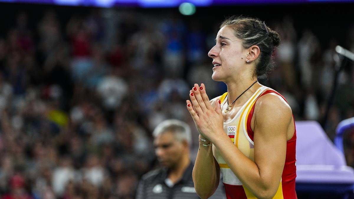 Este es el emotivo mensaje de Carolina Marín a su rival tras retirarse de los Juegos Olímpicos