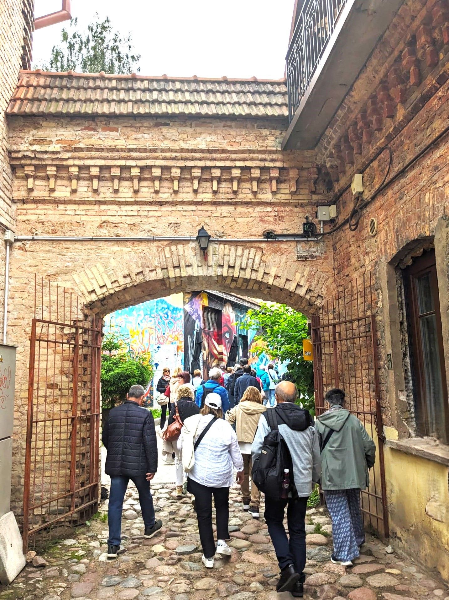 Entrada a República de Uzupi, en Vilna.