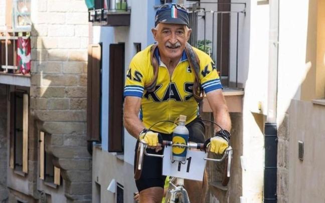 Vecino oriotarra durante una Kronoigoera.