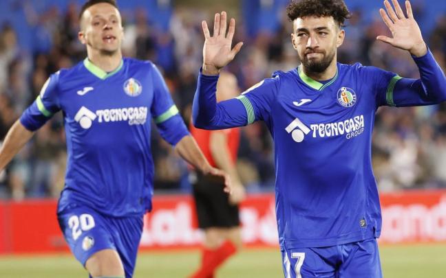 Munir, autor del primer tanto del partido contra el Sevilla.