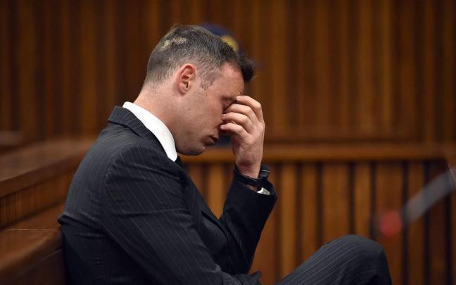 Imagen de archivo de Oscar Pistorius durante su juicio. Imagen de archivo de Oscar Pistorius durante su juicio.