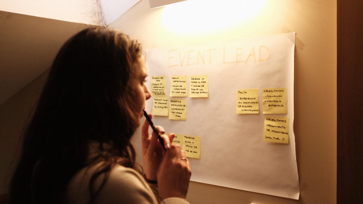 Rocío Cámara durante una sesión de trabajo.