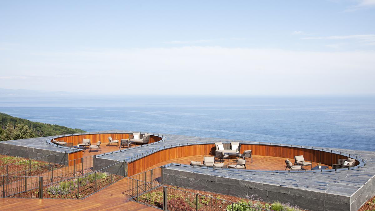 Vista de las terrazas del Hotel Akelarre, de Pedro Subijana.