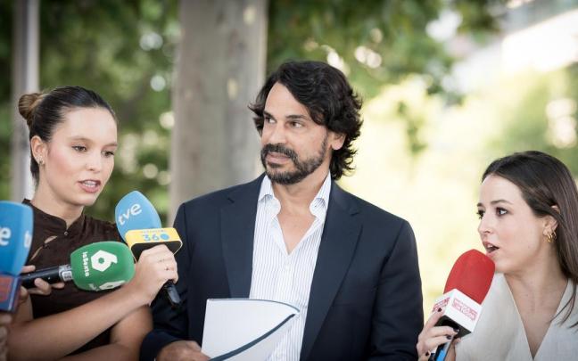 La pareja de la presidenta de la Comunidad de Madrid, Alberto González Amador, a su llegada a los Juzgados de Plaza de Castilla, a 30 de junio de 2026.