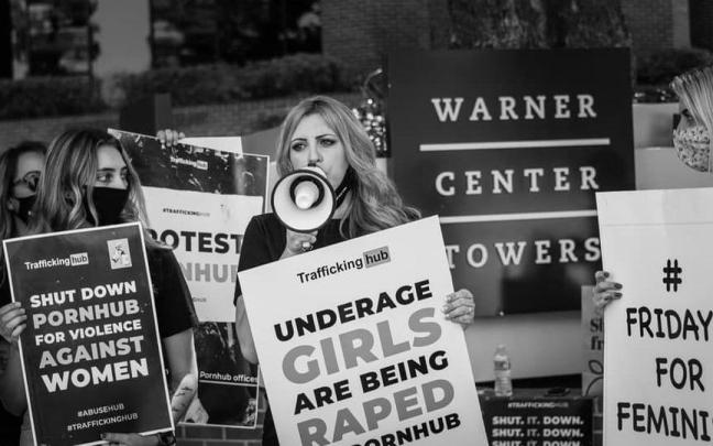 Laila Mickelwait es la impulsora del movimiento ‘#traffickinghub’.