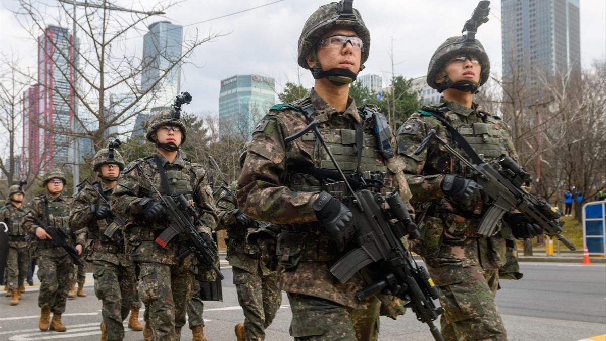 Militares surcoreanos en una imagen de archivo.