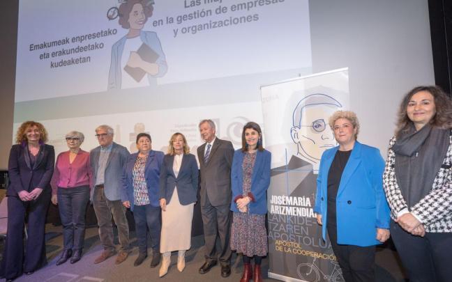 Participantes en el encuentro ‘Las mujeres en la gestión de empresas y organizaciones’ organizado por Emakunde junto con Arizmendiarrieta Fundazioa. / IREKIA Participantes en el encuentro ‘Las mujeres en la gestión de empresas y organizaciones’ organizado por Emakunde junto con Arizmendiarrieta Fundazioa.