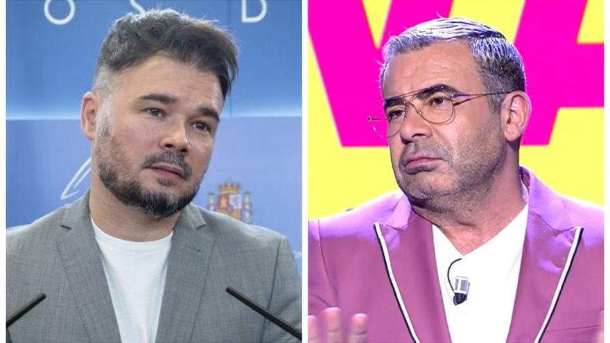 Gabriel Rufián y Jorge Javier Vázquez.