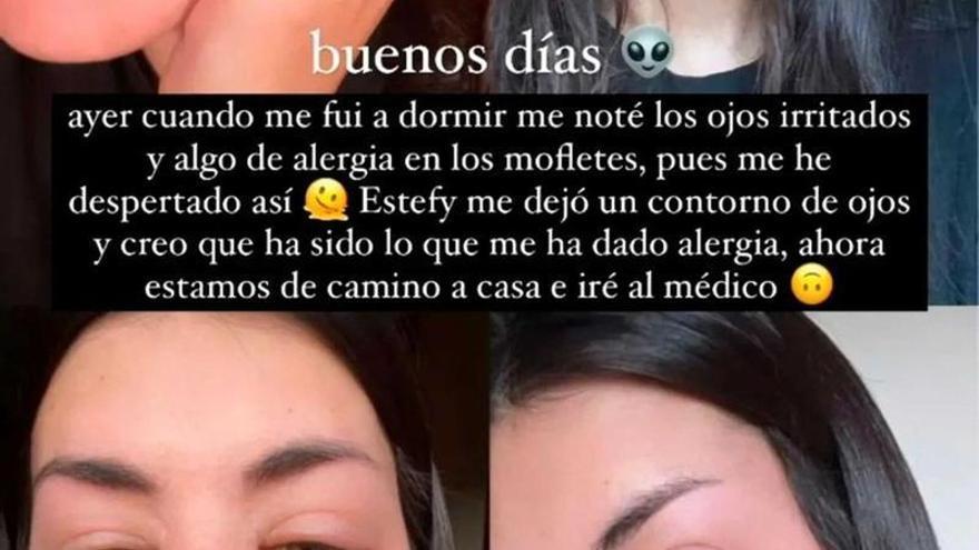 Dulceida, en una story de Instagram