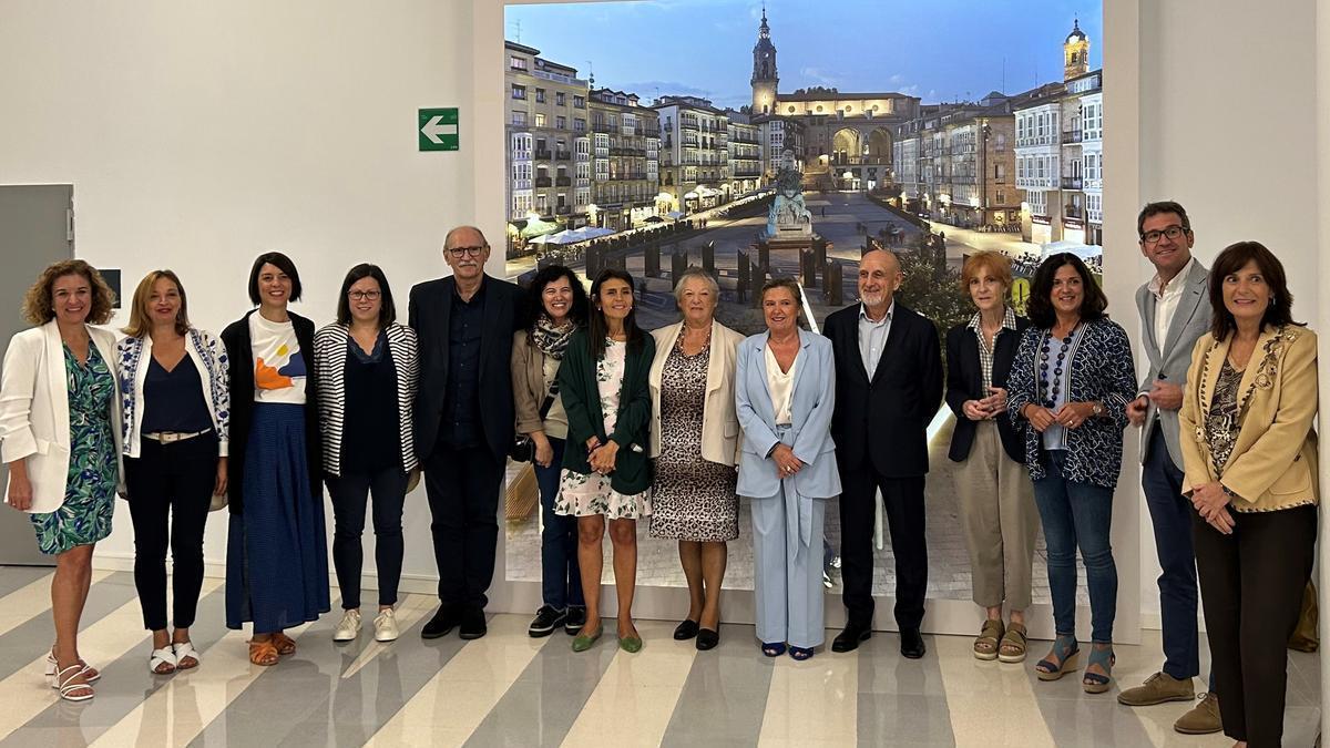 Un momento del encuentro en Europa Jauregia, de Vitoria-Gasteiz