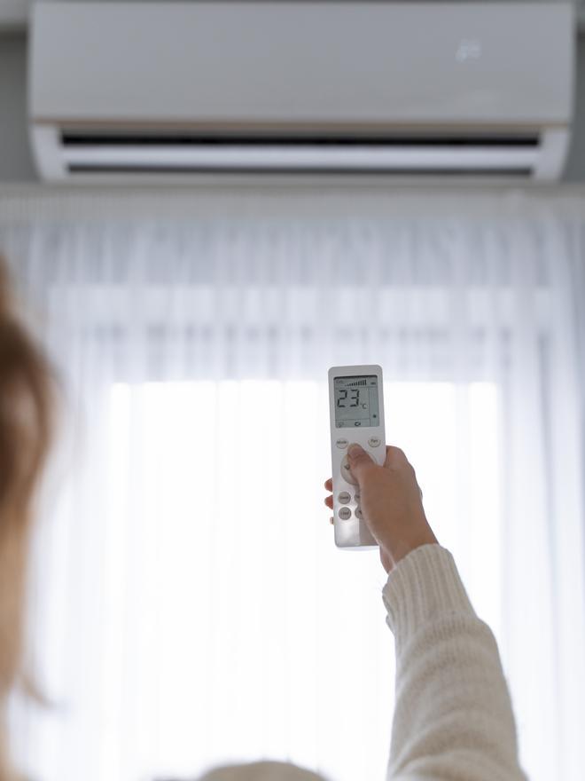 Temperatura del aire acondicionado.