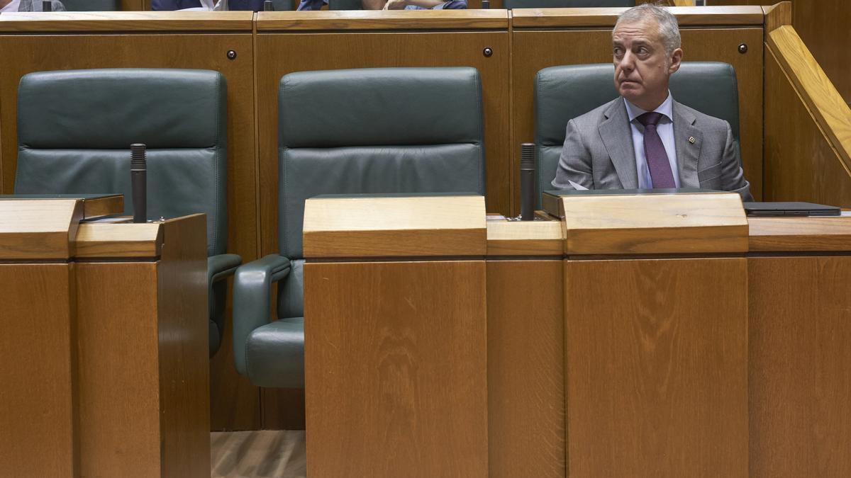 Iñigo Urkullu, en el Parlamento Vasco.