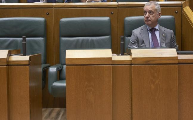Iñigo Urkullu, en el Parlamento Vasco. Iñigo Urkullu, en el Parlamento Vasco.