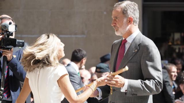 Los reyes españoles visitan Pamplona