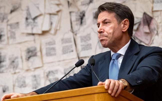 El ex primer ministro italiano Giuseppe Conte. El ex primer ministro italiano Giuseppe Conte.