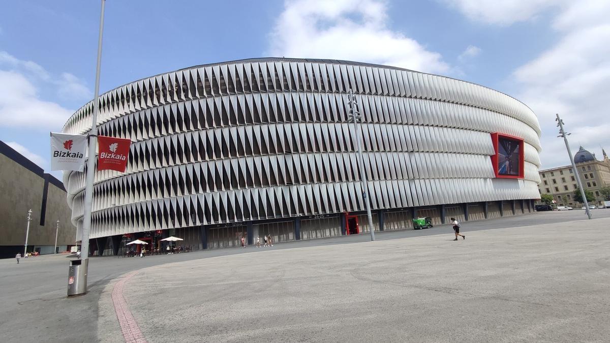 Vista del estadio de San Mamés.