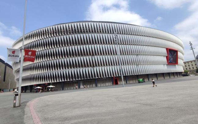 Vista del estadio de San Mamés. Vista del estadio de San Mamés.