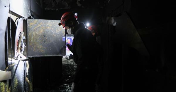 Interior del Planetario de Pamplona afectado por el incendio