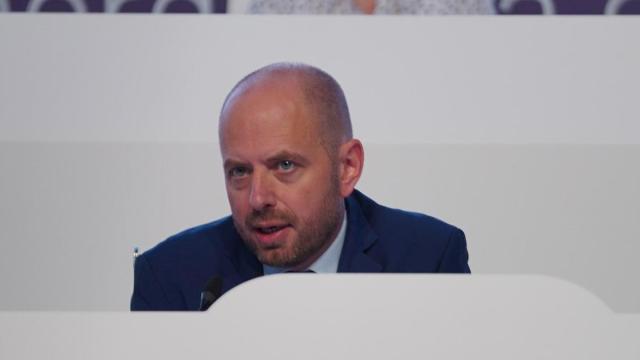 Christian Bruch, en una junta de accionistas.