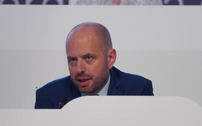 Christian Bruch, en una junta de accionistas.