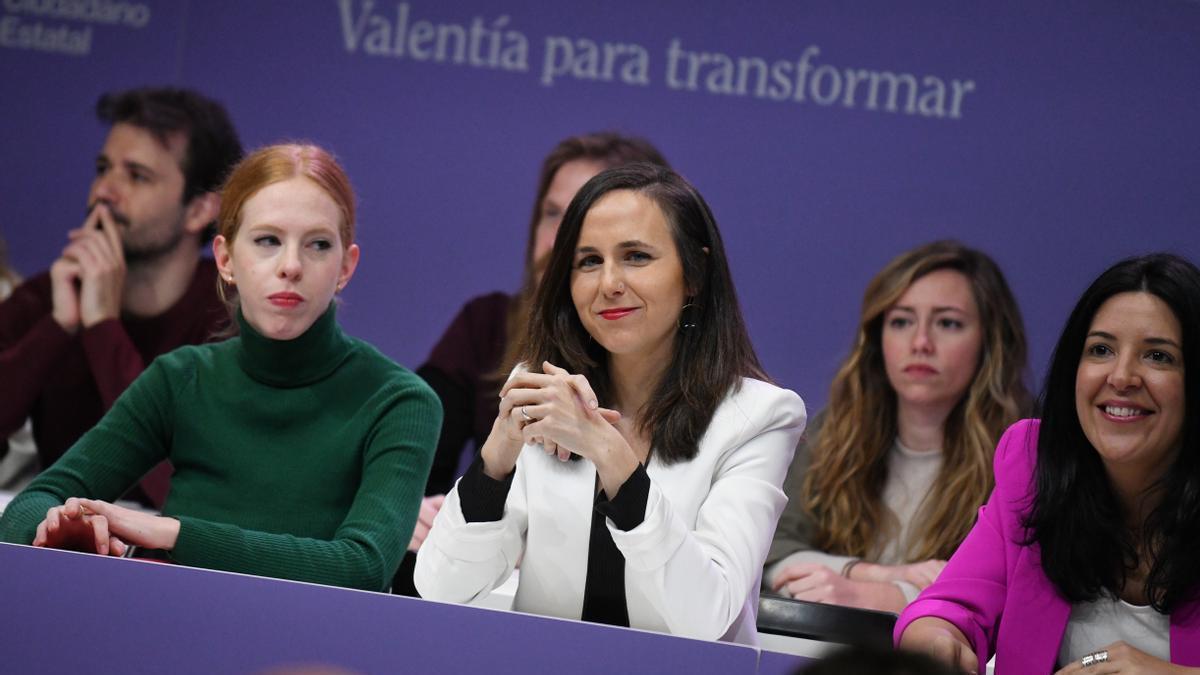 Ione Belarra durante el Consejo Ciudadano Estatal de Podemos.