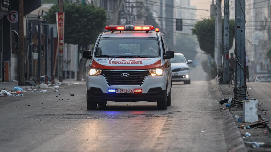 Ambulancia en Gaza.