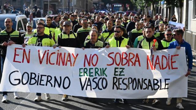 Manifestación de la plantilla de Vicinay.