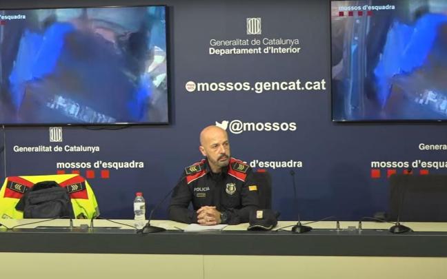 Rueda de prensa de los Mossos en los que se han ofrecido los detalles de la operación. Rueda de prensa de los Mossos en los que se han ofrecido los detalles de la operación.
