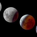 La Luna podrá verse rojiza durante el eclipse parcial.