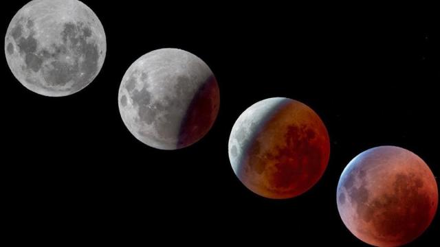 La Luna podrá verse rojiza durante el eclipse parcial.