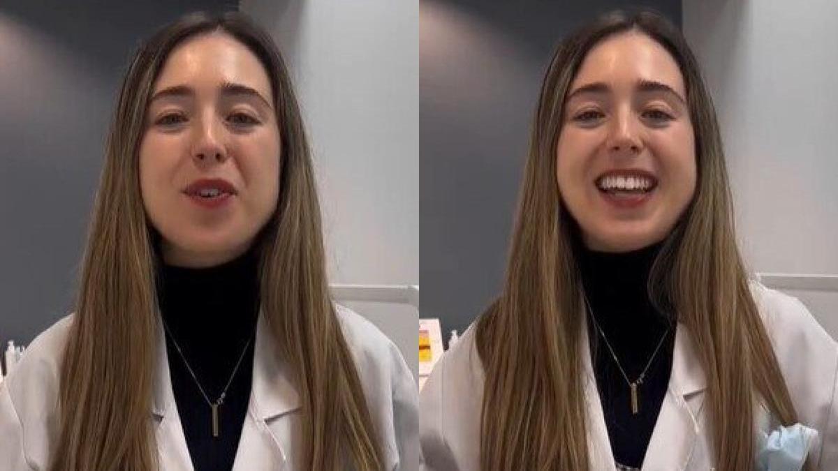 La dermatóloga Leire Barrutia en un vídeo en su perfil de TikTok