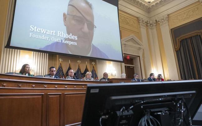 La condena a Stewart Rhodes es la más alta impuesta hasta la fecha. La condena a Stewart Rhodes es la más alta impuesta hasta la fecha.