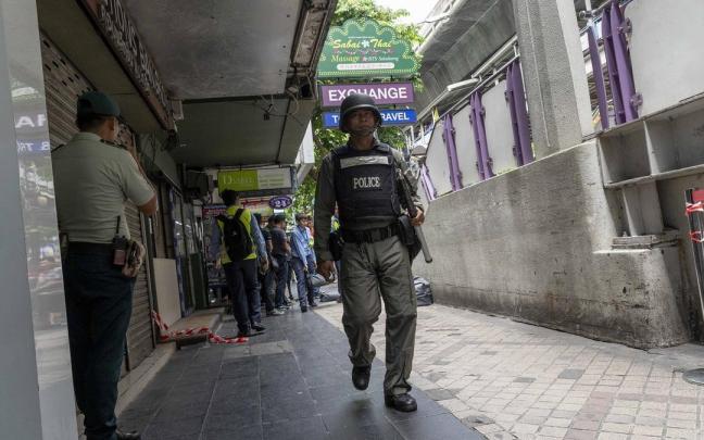 Un agente de policía en Tailandia.