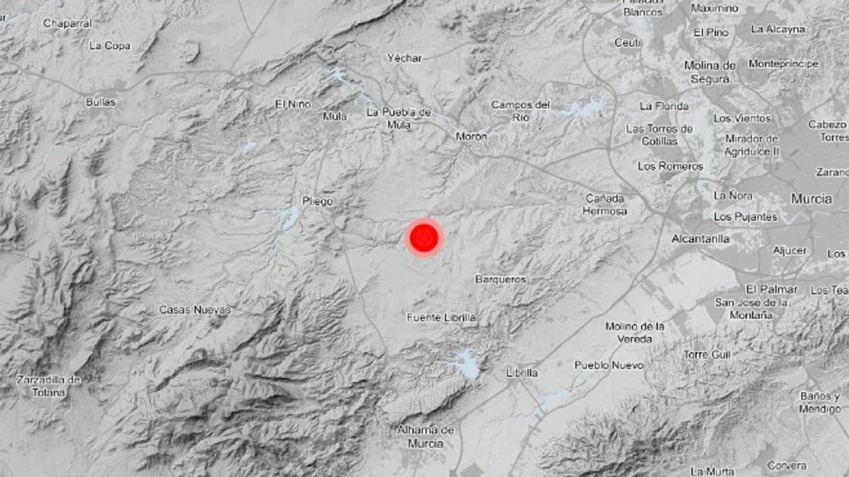 El fuerte temblor que ha despertado la preocupación en Murcia.