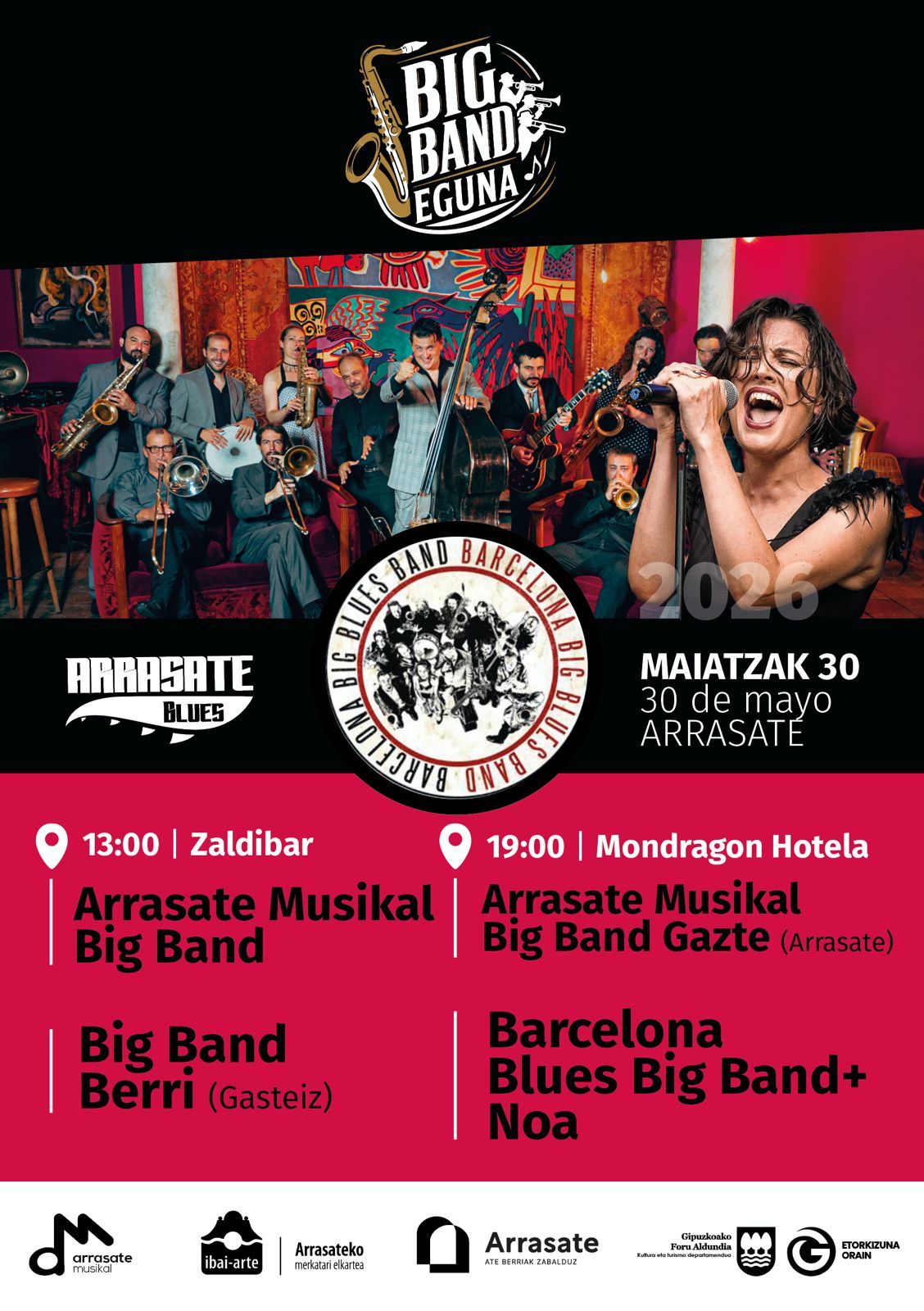 Cartel que anuncia el Big Band Eguna