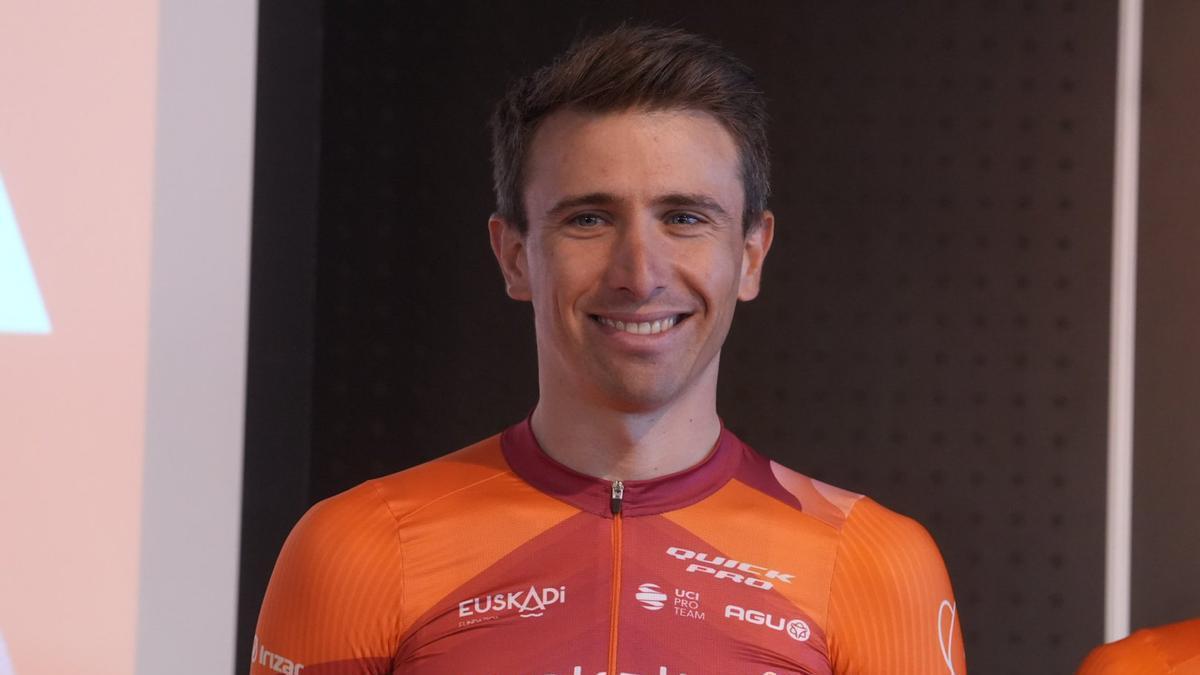 Jonathan Lastra, en la presentación del Euskaltel-Euskadi.