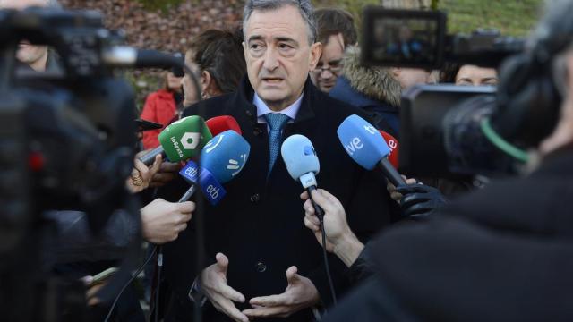 El presidente del EBB del PNV, Aitor Esteban, en un acto el pasado noviembre.