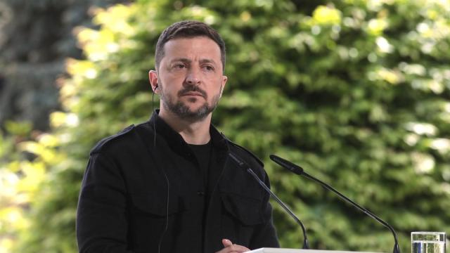 El presidente de Ucrania, Volodimir Zelenski, en Kiev. / EP El presidente de Ucrania, Volodimir Zelenski, en Kiev.