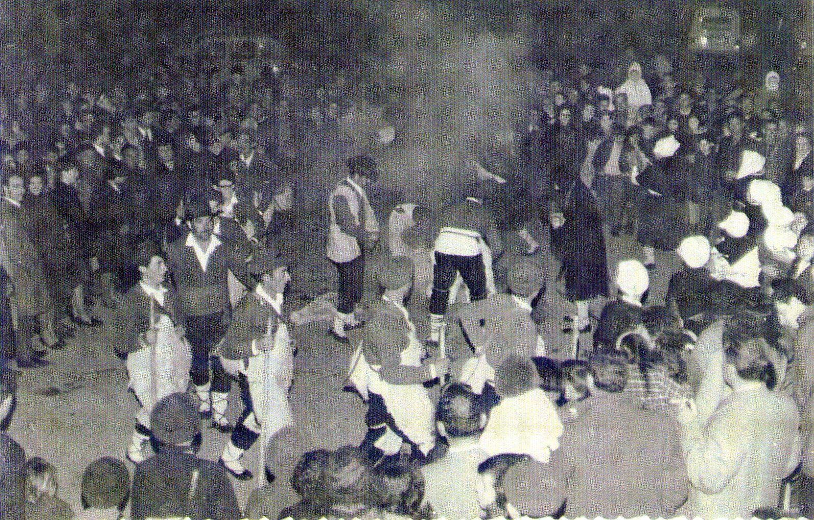 Imagen antigua de la Danza de los pastores en Labastida