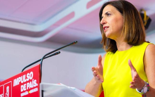La portavoz del PSOE, Esther Peña.