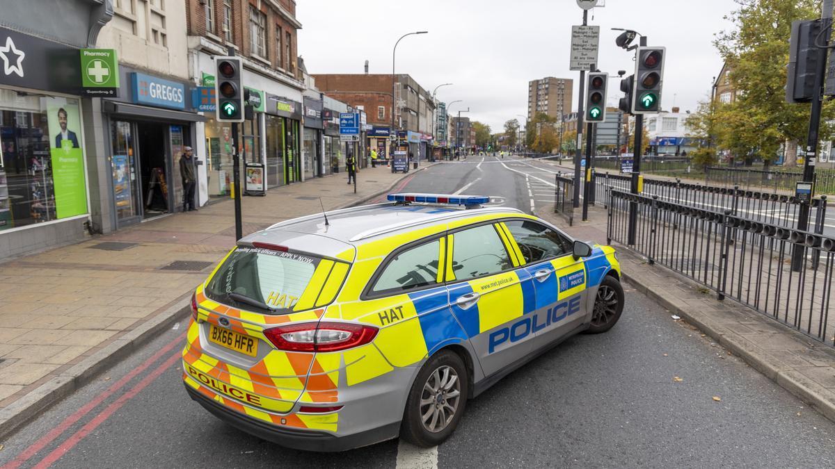 Imagen de archivo de un coche de policía británico.