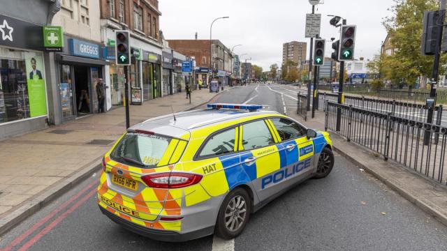 Imagen de archivo de un coche de policía británico.