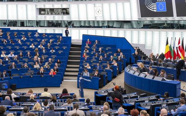 Pleno del Parlamento Europeo en Estrasburgo (Francia).
