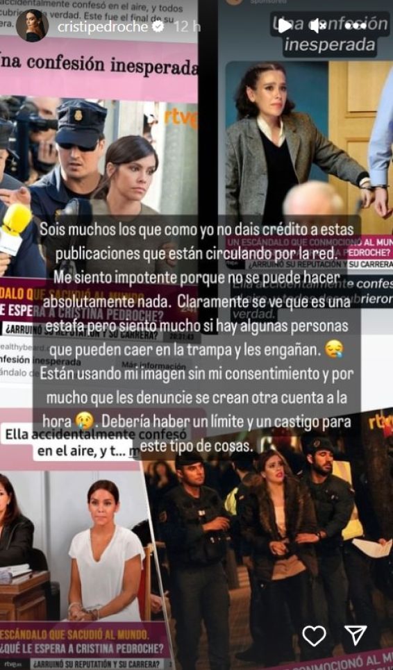 Cristina Pedroche, víctima de una estafa hecha con IA.